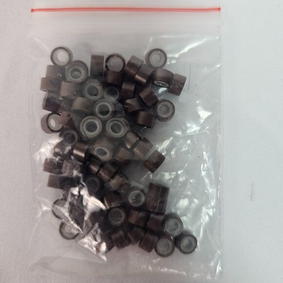 Hair Tinsel Extension Kit Multicolor Glitter Strands Tool Clips Beads Lot main image 9